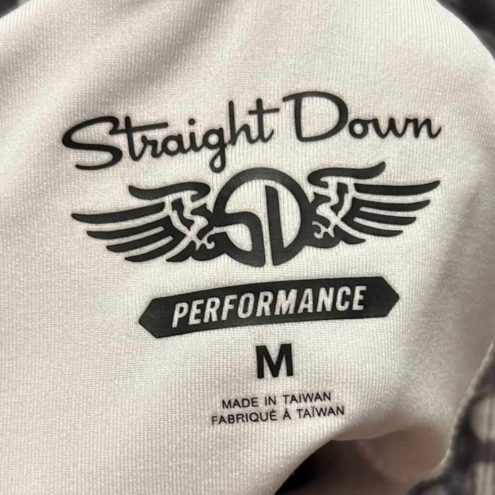 Straight Down‎ Polo Men Medium All Over Print AOP Beer Golf Performance Stretch - Picture 5 of 6
